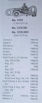Contactpuntset Ford USA 1940-1960 oldtimer te koop