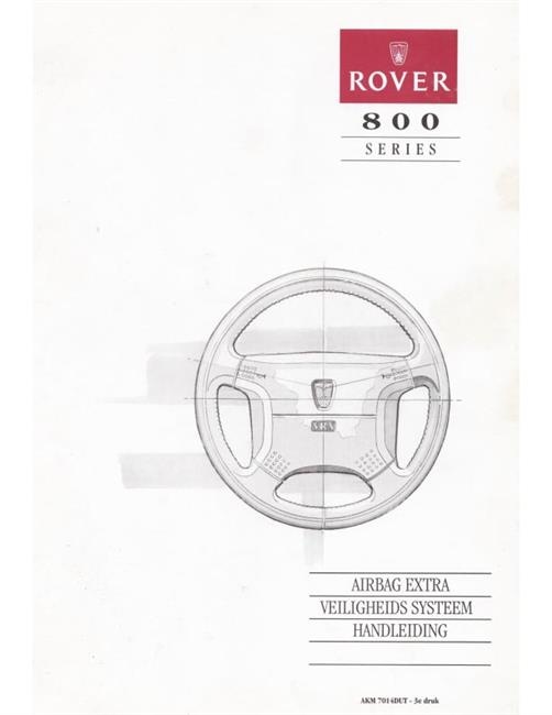 Rover 800 Airbags reparatie handleiding te koop
