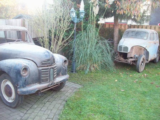 1947 Austin COUNTRYMAN stationwagon + DEVON sedan PROJECT oldtimer te koop