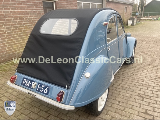 1955 Citroën 2CV Ribbelkap  lang dak oldtimer te koop