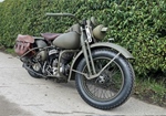 1943 Harley-Davidson 43WLC oldtimer motorfiets te koop