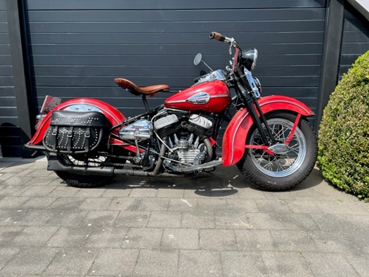1943 Harley-Davidson 43WL oldtimer motorfiets te koop