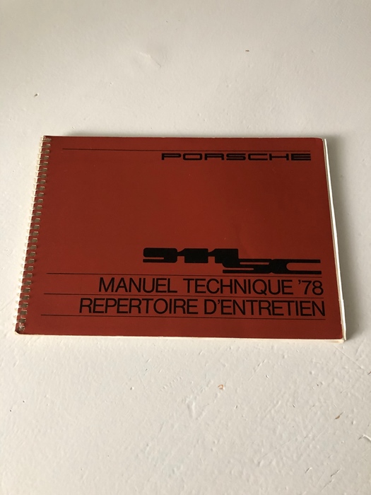 Porsche 911  SC  owners manual te koop