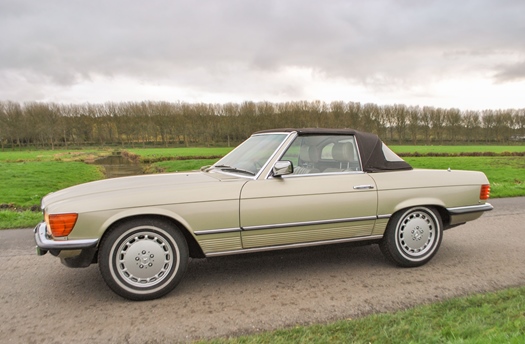 1982 Mercedes 380 SL Cabrio R107 Automaat V8 oldtimer te koop