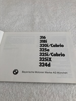 BMW 3 serie  E30   Handleiding oldtimer te koop