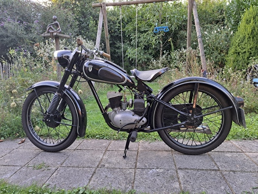 1953 DKW rt 125  oldtimer motorfiets te koop
