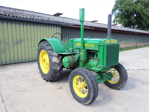 1938 John Deere D Unstyled on rubber vooroorlogse oldtimer tractor te koop