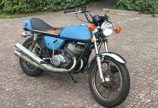 1974 Kawasaki H2B - 750 Mach IV Schuurvondst oldtimer motorfiets te koop