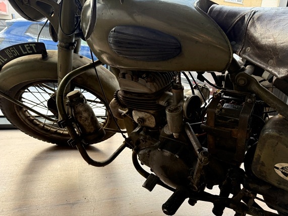 1951 Gillet Estafette 500 cc  oldtimer motorfiets te koop