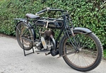 1918 Sunbeam 4HP. Franse leger oldtimer motorfiets te koop
