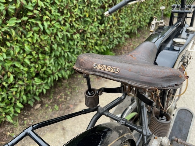 1918 Sunbeam 4HP. Franse leger oldtimer motorfiets te koop