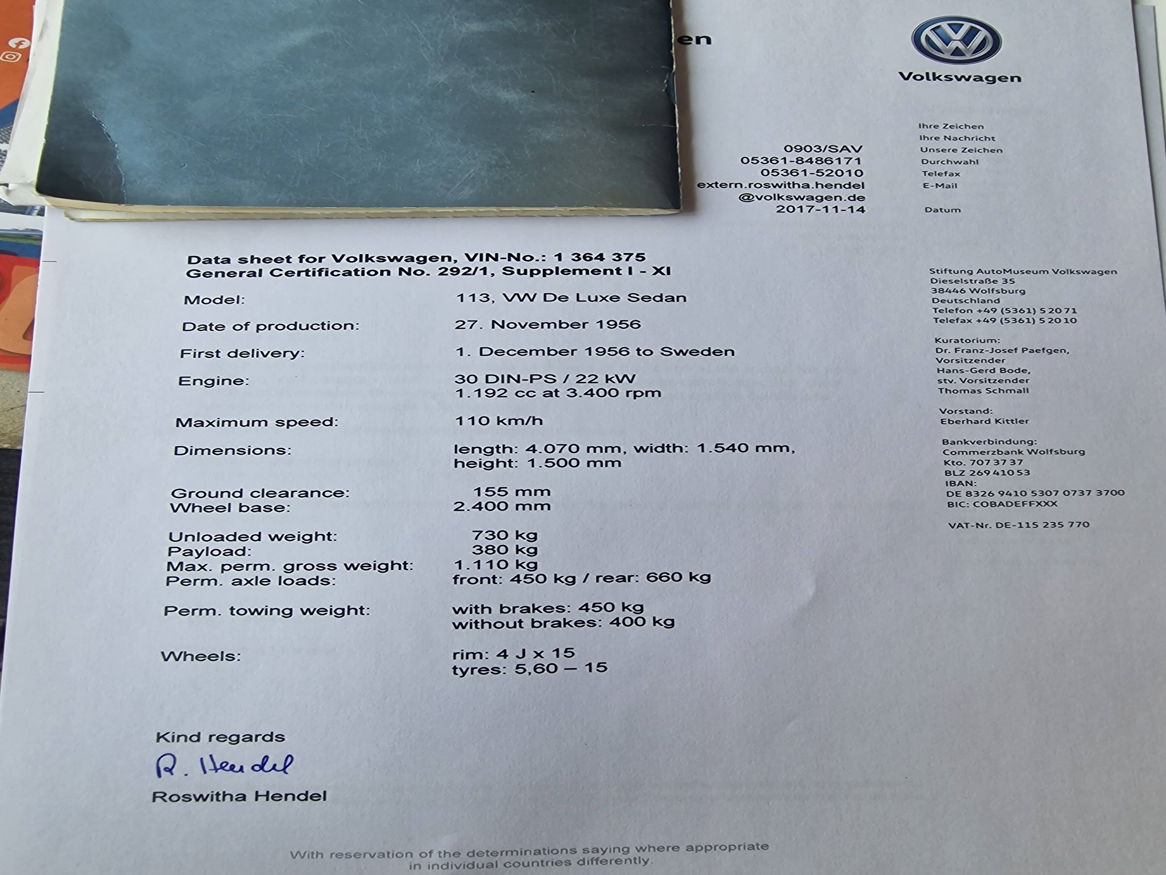 1956 Volkswagen kever oldtimer te koop