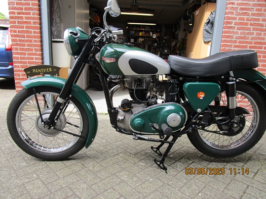 1955 Panther M75S oldtimer motorfiets te koop