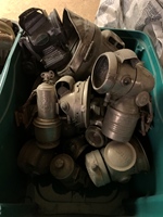 Partij carbuur achterlichten en voor lichten motor oldtimer te koop