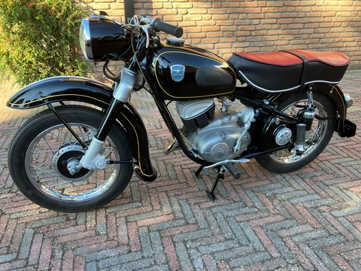 1954 Adler mb 201. oldtimer motorfiets te koop
