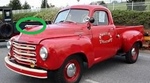 Studebaker motorkap embleem  1949-53 oldtimer te koop