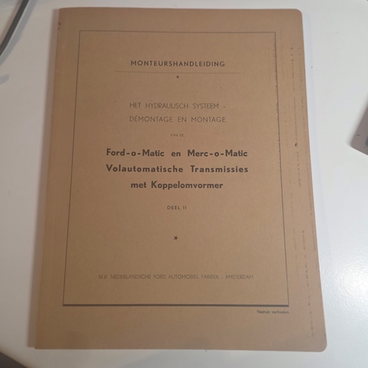 Monteurshandleiding – Het Hydraulisch Systeem Deel te koop