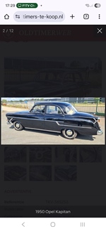1955 Opel Kapitan oldtimer te koop