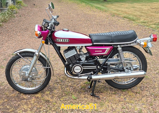 1970 Yamaha r5 350  oldtimer motorfiets te koop