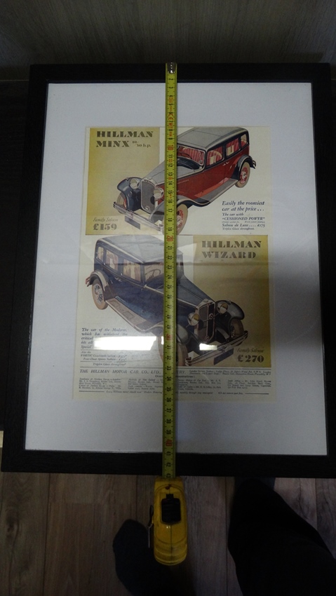 Hillman Wizard en Minx advertentie te koop