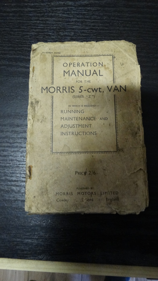 Operational manual Morris  te koop