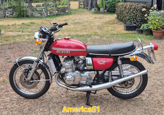 1975 Suzuki gt 750 oldtimer motorfiets te koop