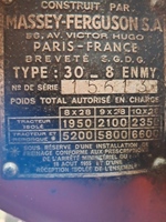 1958 Massey Ferguson 30 smalspoor oldtimer tractor te koop