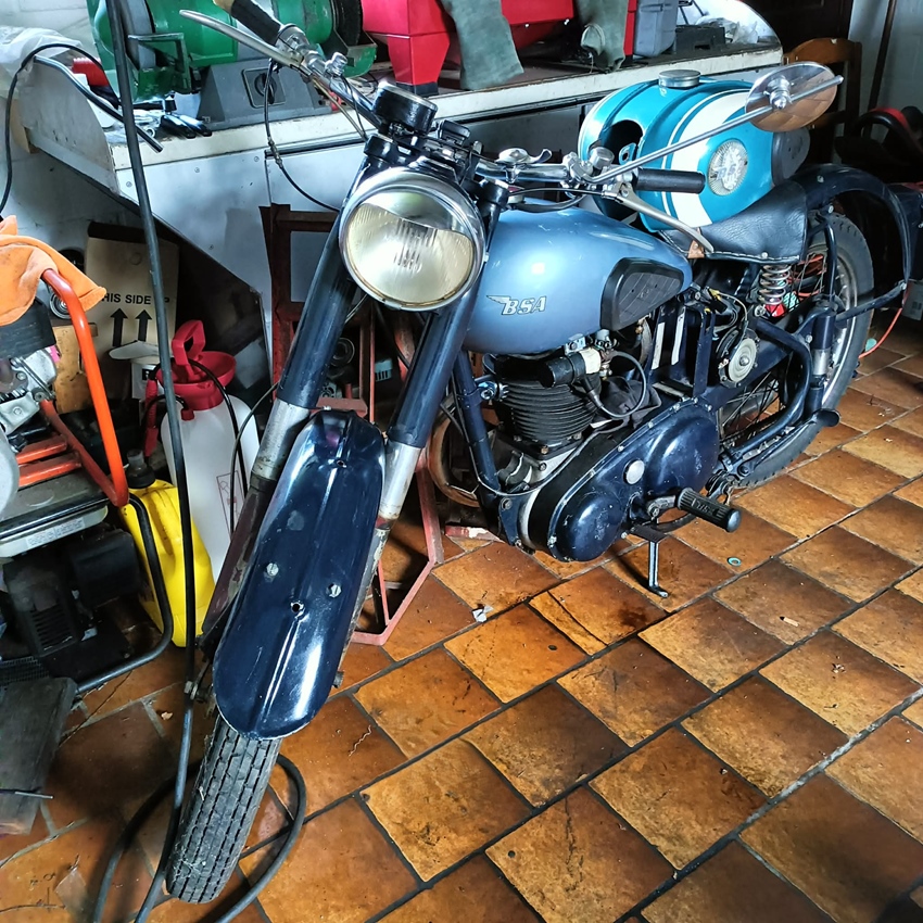 1954 BSA c11/ c12 oldtimer motorfiets te koop