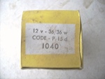 Koplamp gloeilamp 12V 36/36 W geel voor jaren 1930 oldtimer te koop