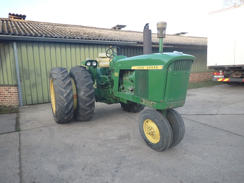 1967 John Deere 4020 gas narrow front with duals, oldtimer tractor te koop