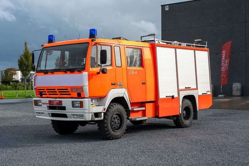 1993 Steyr 10 S 18 4x4 Feuerwehr wohn mobile oldtimer vrachtwagen te koop
